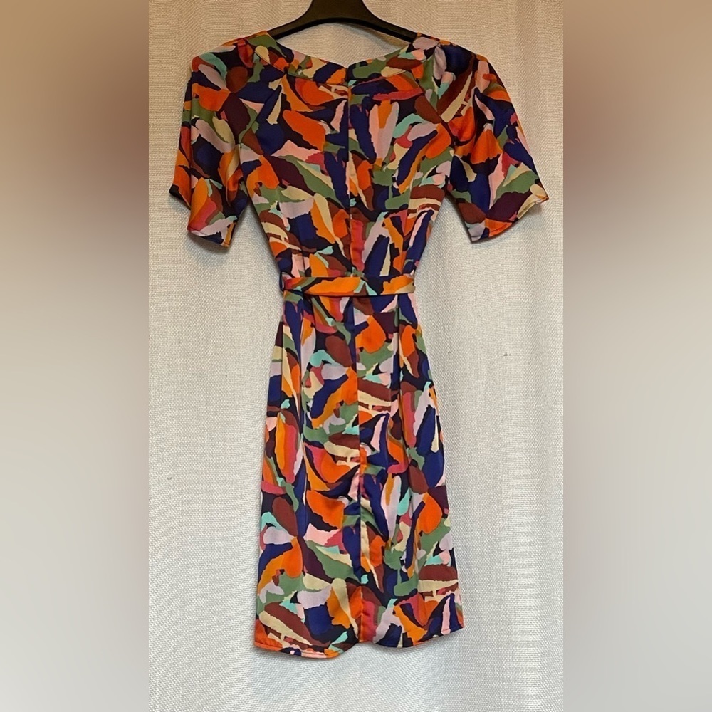 Glam bold colors, abstract pattern dress - Picture 2 of 4